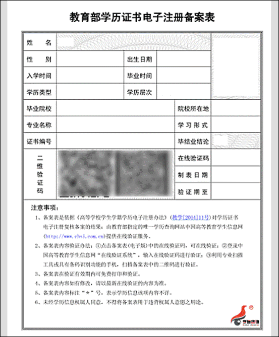 学信网《》样例:含二维验证码及在线验证码(以下图片如果无法在页面